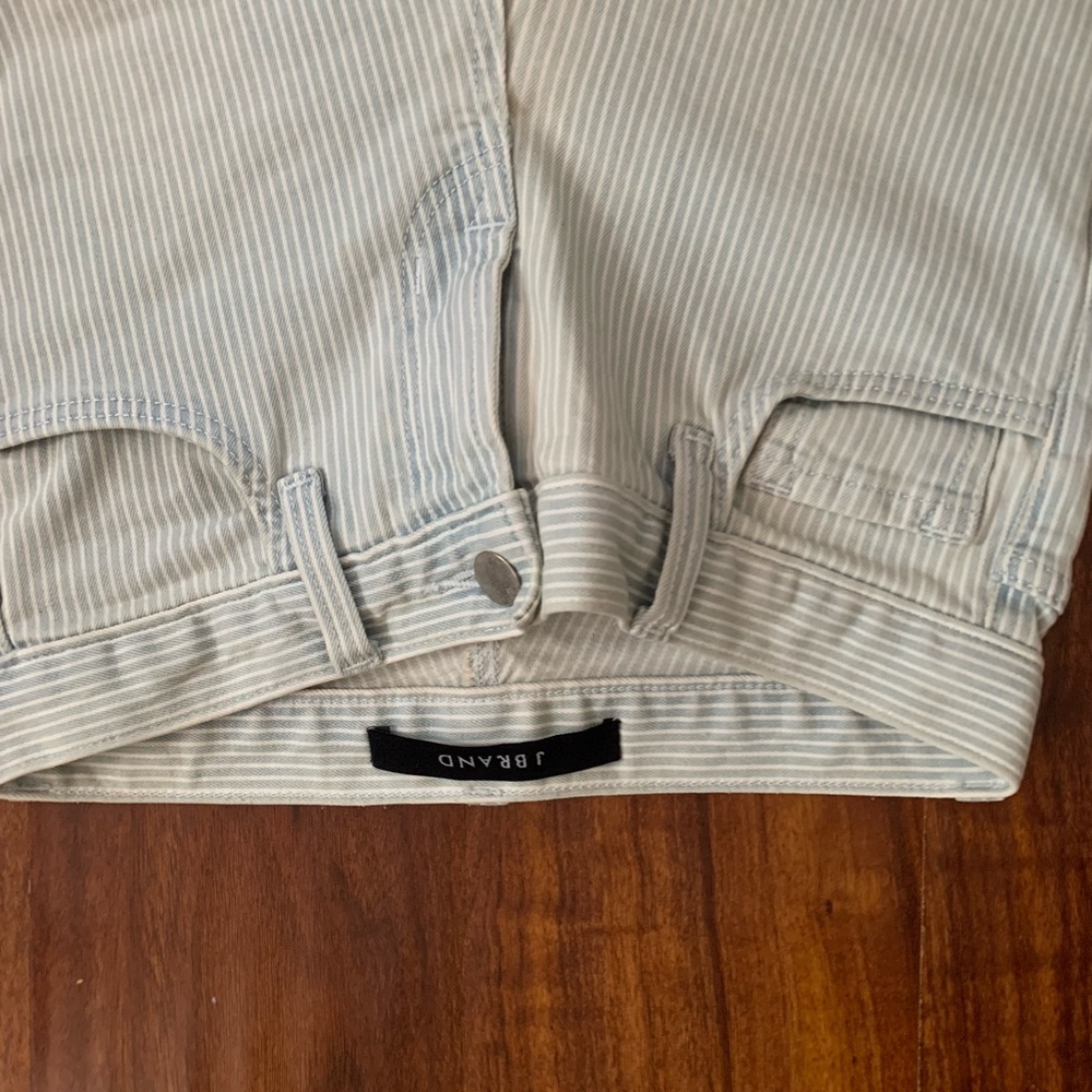 J brand pinstripe skinny jeans